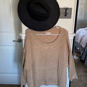 Brown knit sweater